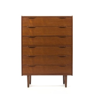 Groot model ladekast in teakhout vintage - Retro Studio