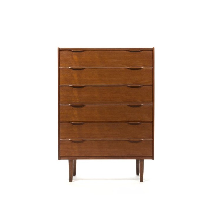 Groot model ladekast in teakhout vintage - Retro Studio