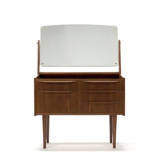 Teakhouten kaptafel Deens design jaren 60 - Retro Studio