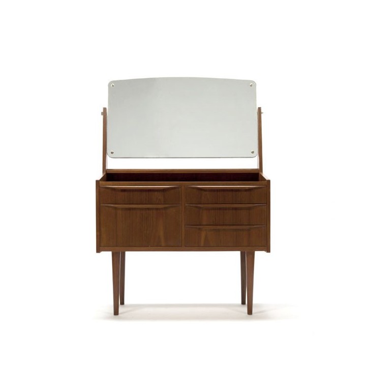 Teakhouten kaptafel Deens design jaren 60 - Retro Studio