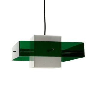 Vintage Plexiglazen hanglamp zestiger jaren - Retro Studio