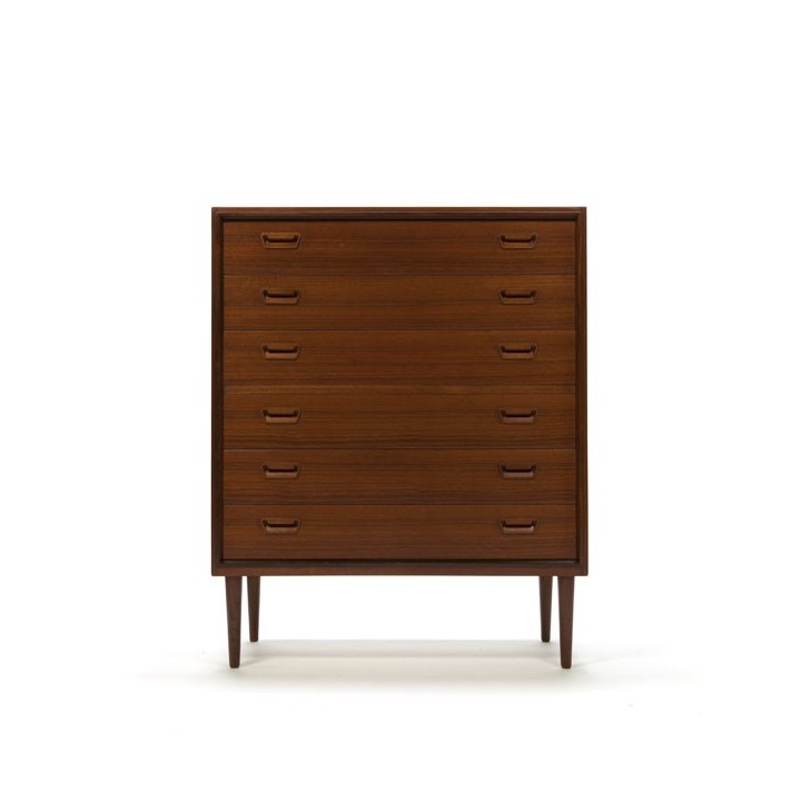 Grote luxe ladenkast in teakhout - Retro Studio