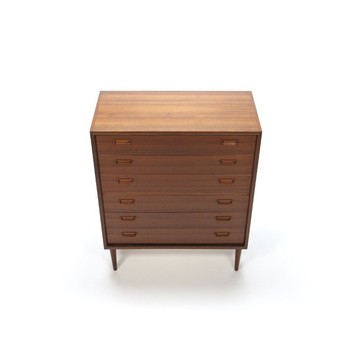 Grote luxe ladenkast in teakhout - Retro Studio