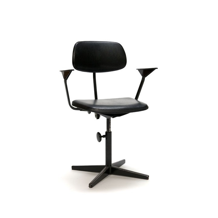 Friso Kramer drawing table/ architects chair black - Retro
