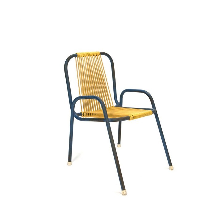 Yellow/ blue chair for children - Retro Studio