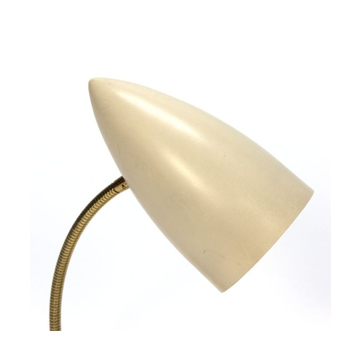 Tafellamp met cremekleurige kap - Retro Studio