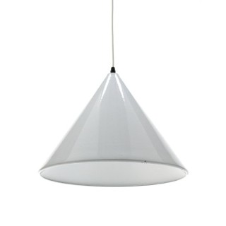 White hanging lamp enamel - Retro Studio