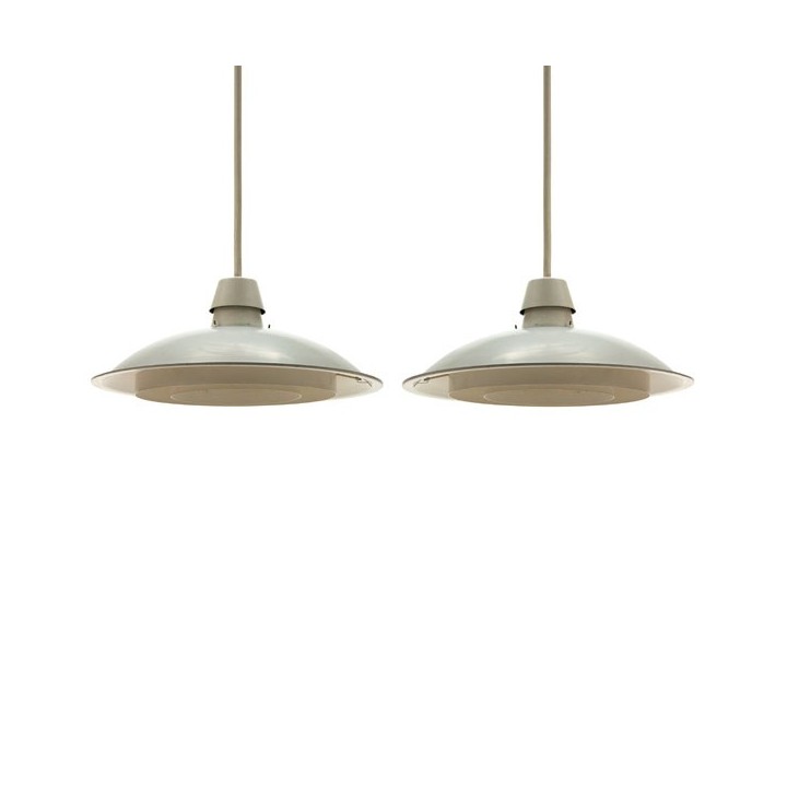 Set of 2 industrial Philips pendants - Retro Studio