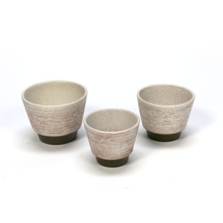 Set of 3 Adco flowerpots - Retro Studio