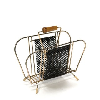 Letter holder brass/ black - Retro Studio