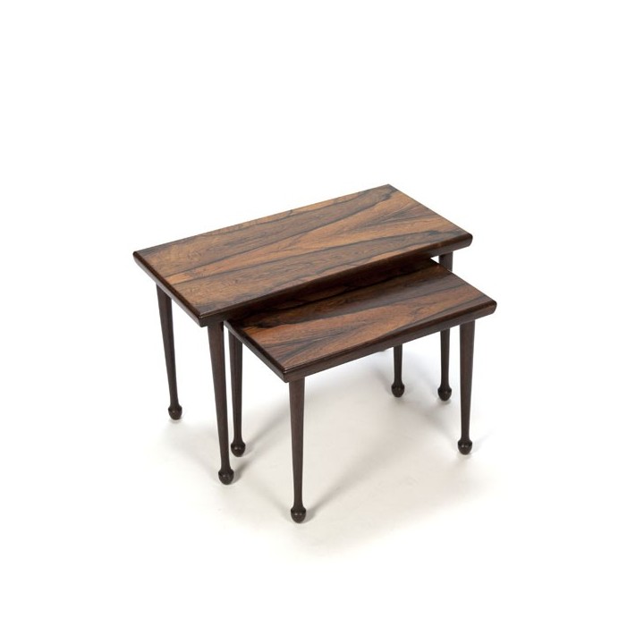 Set of 2 rosewood nest tables - Retro Studio