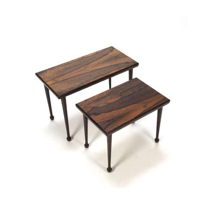 Set of 2 rosewood nest tables - Retro Studio