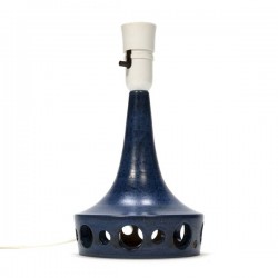 Ceramic lamp base blue