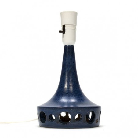 Ceramic lamp base blue