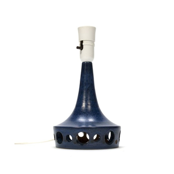 Ceramic lamp base blue - Retro Studio