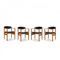 Set of 4 FDB Denmark chairs