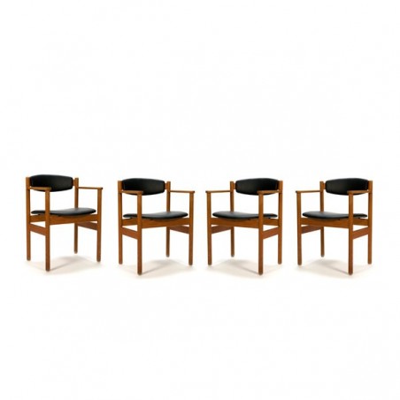 Set van 4 FDB Denmark stoelen