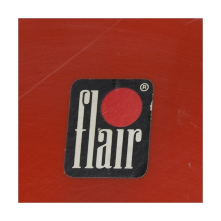 Orange plastic table "Flair" - Retro Studio