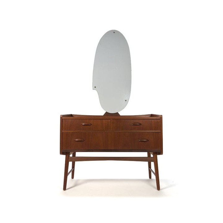 Deense design kaptafel teakhout - Retro Studio