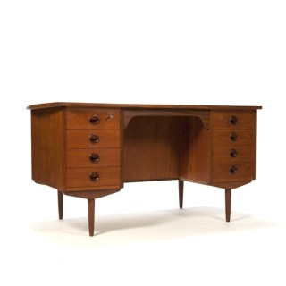 Groot teakhouten design bureau - Retro Studio