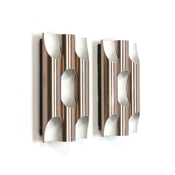 Paar "Fuga" wandlampen van Raak - Retro Studio