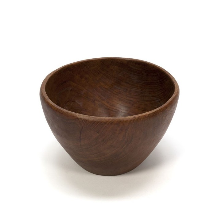 Grote teakhouten schaal nr. 5 - Retro Studio