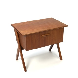 Small teak cabinet with large drawer - Retro Studio