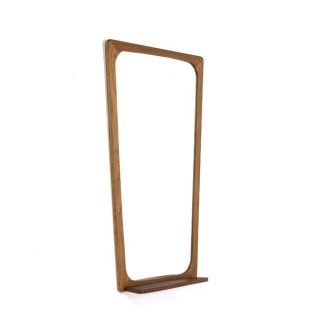 Danish mirror with teak shelf - Retro Studio