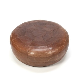 Leather ottoman - Retro Studio