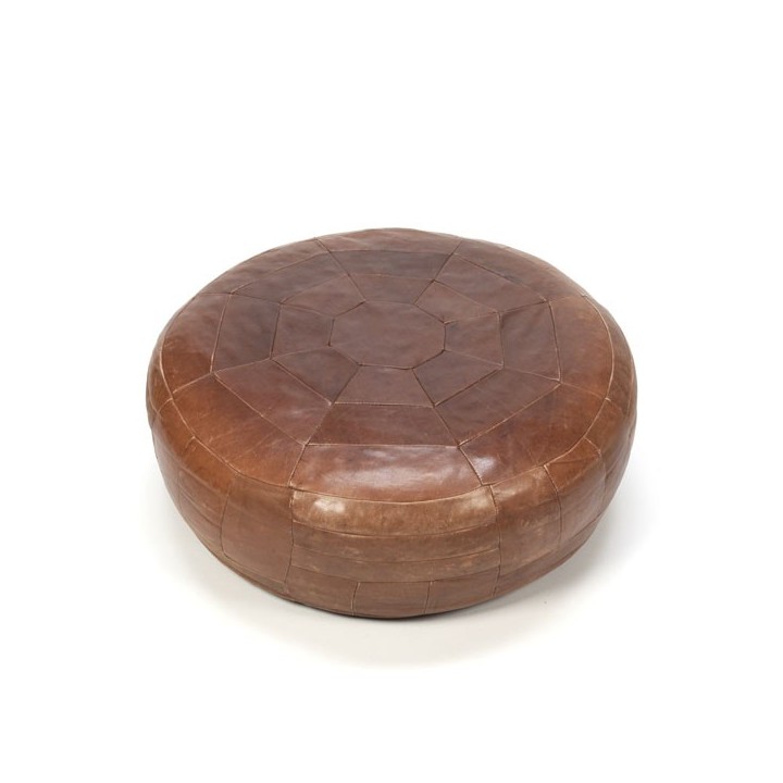 Leather ottoman - Retro Studio