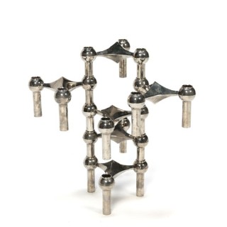 Chromen stapelbare kandelaars S22 - Retro Studio