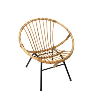 Bamboo easy chair 1960's - Retro Studio