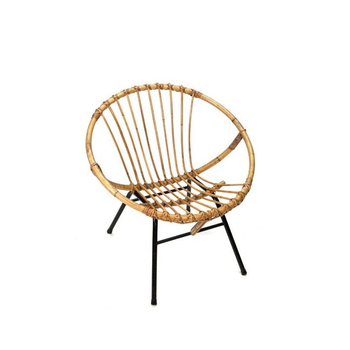 Bamboo easy chair 1960's - Retro Studio