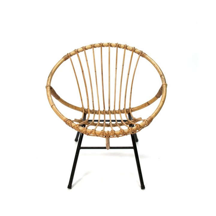 Bamboo easy chair 1960's - Retro Studio