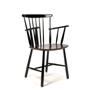 Spijlenstoel met armleuning - Retro Studio