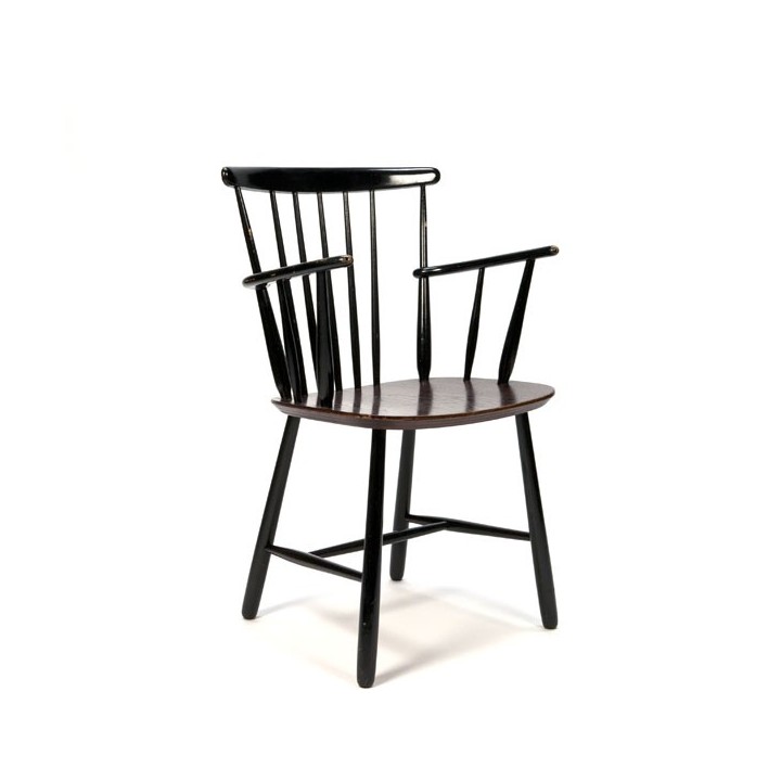 Spijlenstoel met armleuning - Retro Studio