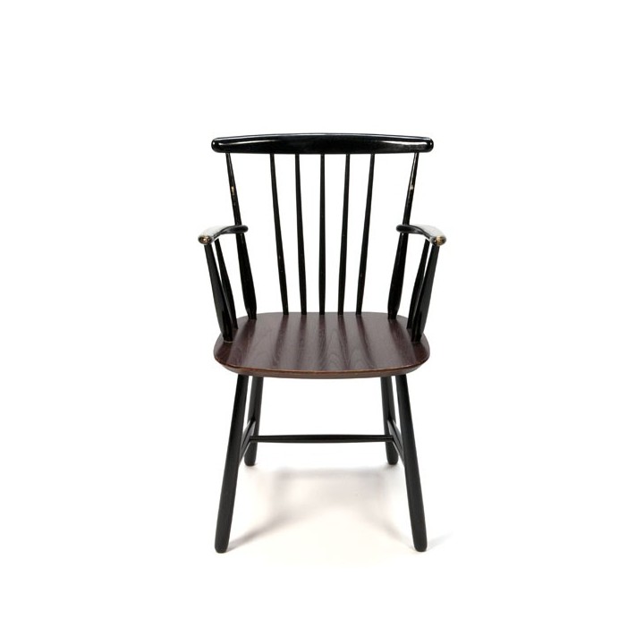 Spijlenstoel met armleuning - Retro Studio