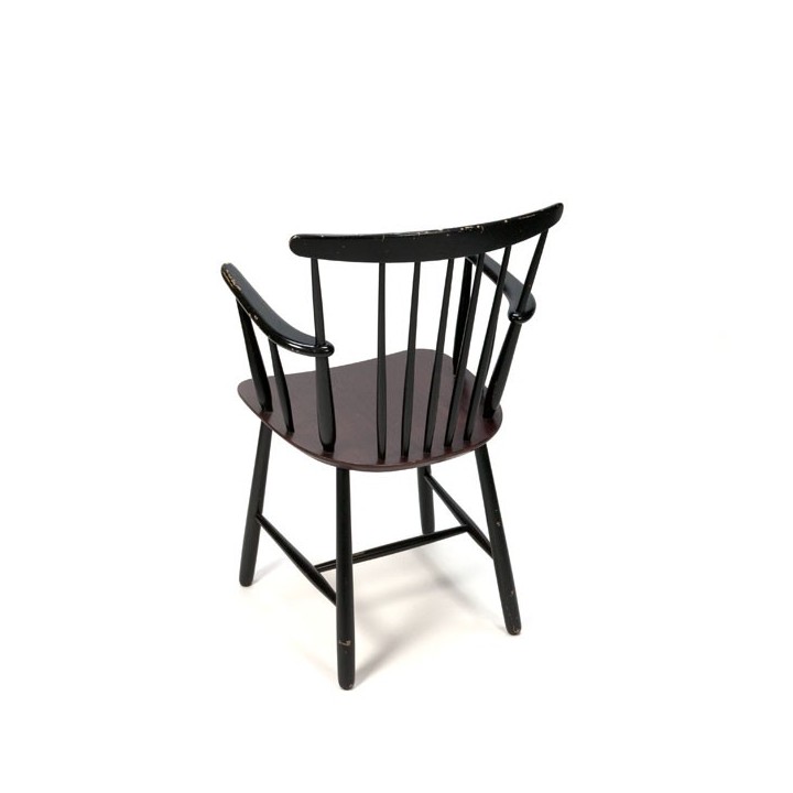 Spijlenstoel met armleuning - Retro Studio