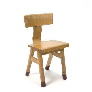 Houten schoolstoeltje voor kinderen - Retro Studio