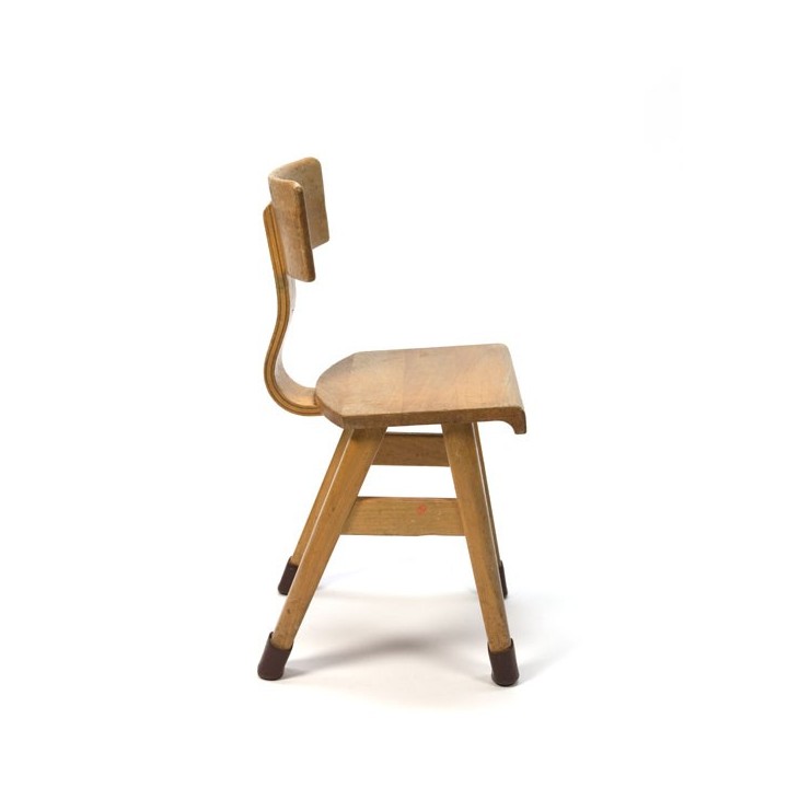 Houten schoolstoeltje voor kinderen - Retro Studio