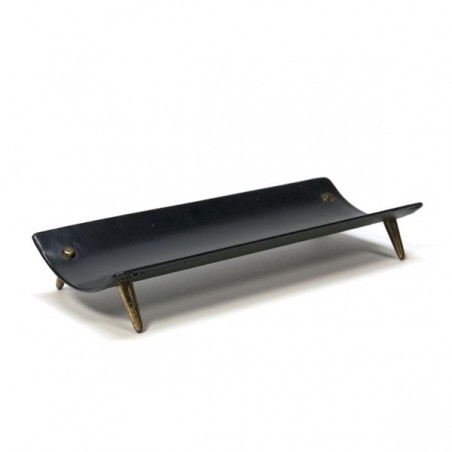 Pen tray with brass legs