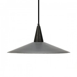 Hanging lamp with perforated edge