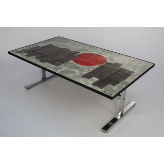 Belarti salontafel chroom onderstel - Retro Studio