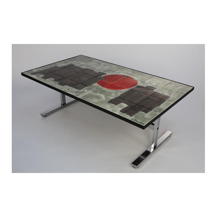 Belarti salontafel chroom onderstel - Retro Studio