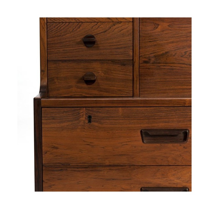 Palissanderhouten secretaire - Retro Studio