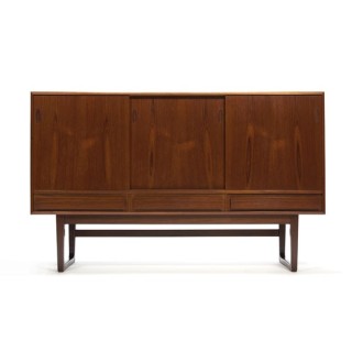 Hoog dressoir in teakhout uit Denemarken - Retro Studio