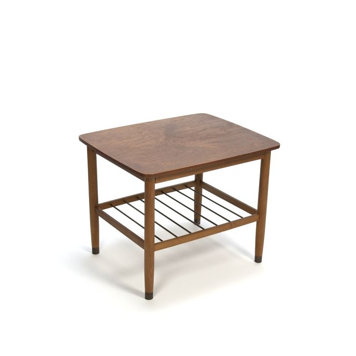 Sidetable teak with brass details - Retro Studio