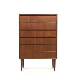 Teak chest of drawers with 6 drawers - Retro Studio