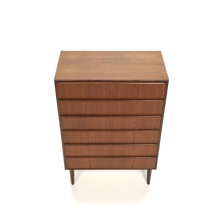 Teak chest of drawers with 6 drawers - Retro Studio