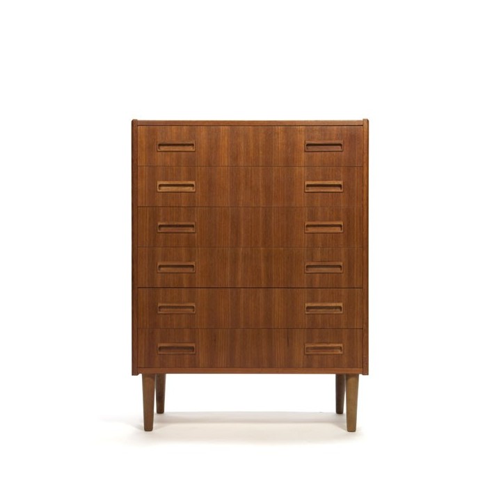 Danish chest of drawers in teak vintage 1960s - Retro Studio